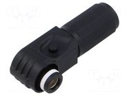 Connector: DC supply; plug; ES-200A; 1.5kV; PIN: 1; IP67; for cable DEGSON ELECTRONICS