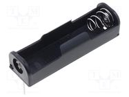 Holder; AA,R6; Batt.no: 1; for PCB; black; 51mm COMF