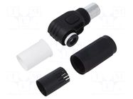 Connector: DC supply; plug; ES-250A; 1.5kV; PIN: 1; IP67; for cable DEGSON ELECTRONICS