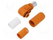 Connector: DC supply; plug; ES-250A; 1.5kV; PIN: 1; IP67; for cable DEGSON ELECTRONICS