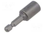 Screwdriver bit; 6-angles socket; HEX 10mm; Overall len: 50mm STAHLWILLE