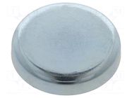 Magnet: permanent; hard ferrite; 180N; Ø: 47mm; H: 9mm; steel ELESA+GANTER