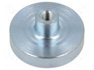Magnet: permanent; samarium, cobalt; 220N; Ø: 32mm; H: 15.5mm; steel ELESA+GANTER