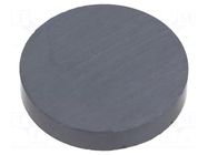 Magnet: permanent; hard ferrite; 19N; Ø: 40mm; H: 7mm ELESA+GANTER