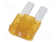 Fuse: fuse; 5A; 32VDC; automotive; 9.1mm; MINI; 9.1x3.8x15.3mm ELED