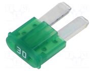 Fuse: fuse; 30A; 32VDC; automotive; 9.1mm; MINI; 9.1x3.8x15.3mm ELED