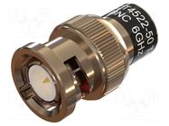 Adapter; 24.4mm; BNC plug; 50Ω; 6GHz CAL TEST
