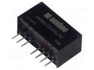 Converter: DC/DC; 3W; Uin: 9÷18VDC; Uout: 12VDC; Iin: 314mA; SIP8; THT AIMTEC