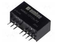 Converter: DC/DC; 6W; Uin: 9÷18VDC; Uout: 12VDC; Iin: 625mA; SIP8; THT AIMTEC