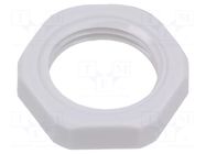 Nut; G3/8"; polyamide; light grey; -20÷90°C BM GROUP