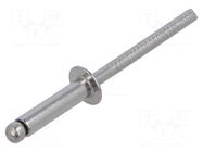Rivet; A2 stainless steel; Rivet diam: 4mm; L.rivet: 116mm KRAFTBERG