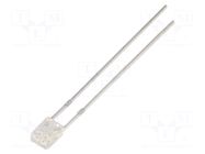 LED; red; rectangular; 2x3x4mm; bipolar; 500÷750mcd; 100°; 20mA OPTOSUPPLY