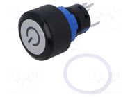 Switch: push-button; Pos: 2; SPDT; 0.5A/220VAC; 1A/24VDC; ON-ON ONPOW
