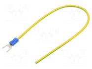 Cable: cable with crimped terminals; non-insulated; 250mm CHEVAL