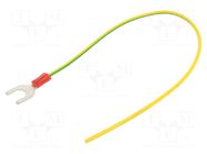 Cable: cable with crimped terminals; non-insulated; 250mm CHEVAL