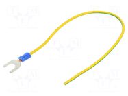 Cable: cable with crimped terminals; non-insulated; 250mm CHEVAL