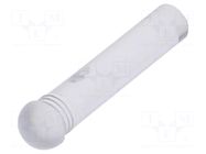 Fiber for LED; Ø3.2mm; L: 24.3mm; round; Front: convex; straight MENTOR