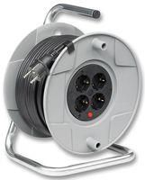 MAINS EXTENSION REEL, 3 OUTLET, UK, 40M