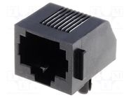 Connector: RJ45; socket; PIN: 8; Cat: 3; low profile; Layout: 8p8c TE Connectivity