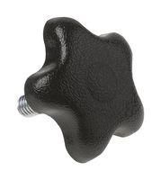 KNOB, FINGER GRIP, PP, 2.25", BLACK