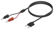 RF CABLE, PLUG-4MM PLUG, RG58C/U, 3.3FT