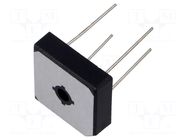 Bridge rectifier: single-phase; Urmax: 100V; If: 15A; Ifsm: 300A DC COMPONENTS