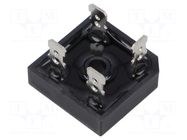 Bridge rectifier: single-phase; Urmax: 400V; If: 25A; Ifsm: 350A DC COMPONENTS