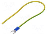 Cable: cable with crimped terminals; non-insulated; 250mm CHEVAL