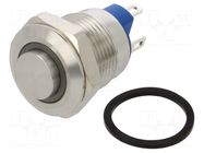 Switch: vandal resistant; Pos: 2; SPST-NO; 2A/36VDC; IP65; OFF-(ON) ONPOW