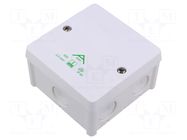 Enclosure: junction box; X: 87mm; Y: 87mm; Z: 52mm; polypropylene PP SPELSBERG