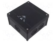 Enclosure: junction box; X: 127mm; Y: 127mm; Z: 70mm; IP66; black SPELSBERG