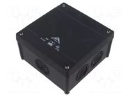 Enclosure: junction box; X: 127mm; Y: 127mm; Z: 70mm; IP66; black SPELSBERG