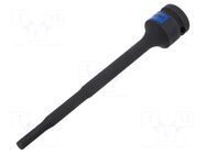 Socket; socket spanner,impact; Bit: hex key,spherical; 1/2"; long KING TONY