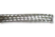 SLEEVING, BRAID, SILVER, 76.2M