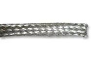 SLEEVING, BRAID, SILVER, 30.5M