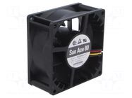 Fan: DC; axial; 48VDC; 80x80x38mm; 136.8m3/h; 49dBA; ball; 5700rpm SANYO DENKI