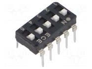 Switch: DIP-SWITCH; Poles number: 5; OFF-ON; 0.025A/24VDC; Pos: 2/5 ECE