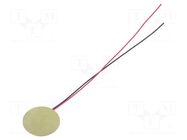 Sound transducer: piezo signaller; cables; 7kHz; -20÷70°C; Ø: 20mm Same Sky