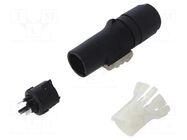 Connector: circular; plug; male; PIN: 3; for cable; 16A; 250VAC NEUTRIK