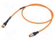 Cable: for sensors/automation; PIN: 4; 1m; Insulation: PUR LUMBERG AUTOMATION