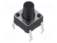 Microswitch TACT; SPST; Pos: 2; 0.05A/12VDC; THT; 1.57N; 6x6x3.5mm CONNFLY