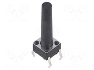 Microswitch TACT; SPST; Pos: 2; 0.05A/12VDC; THT; 1.57N; 6x6x3.5mm CONNFLY