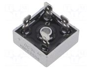 Bridge rectifier: single-phase; Urmax: 800V; If: 25A; Ifsm: 400A DC COMPONENTS