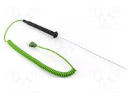 Probe: K-type temperature; -40÷800°C; ±2.2%; <4s HT INSTRUMENTS