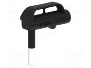 Adapter; 4A; black; Tip diameter: 6mm; Socket size: 4mm; MGP ELECTRO-PJP