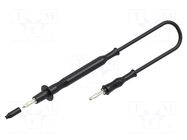 Test lead; 60VDC; 30VAC; 12A; probe tip,banana plug 4mm; Len: 1m ELECTRO-PJP