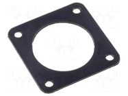 Socket gasket; flange (4 holes); 97,MS/DS; size 16S AMPHENOL