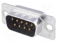 Connector: D-Sub; PIN: 9; plug; male; soldering; HD 20; size 1 (DE) TE Connectivity