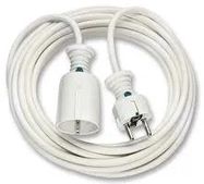 EXT LEAD, CEE7/7 PLUG-CEE7/4 RCPT,10M