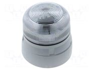Signaller: lighting; flashing light; white; Flashguard; 230VAC KLAXON SIGNALS